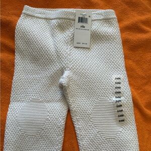 Ralph Lauren Textured Cream Baby Leggings